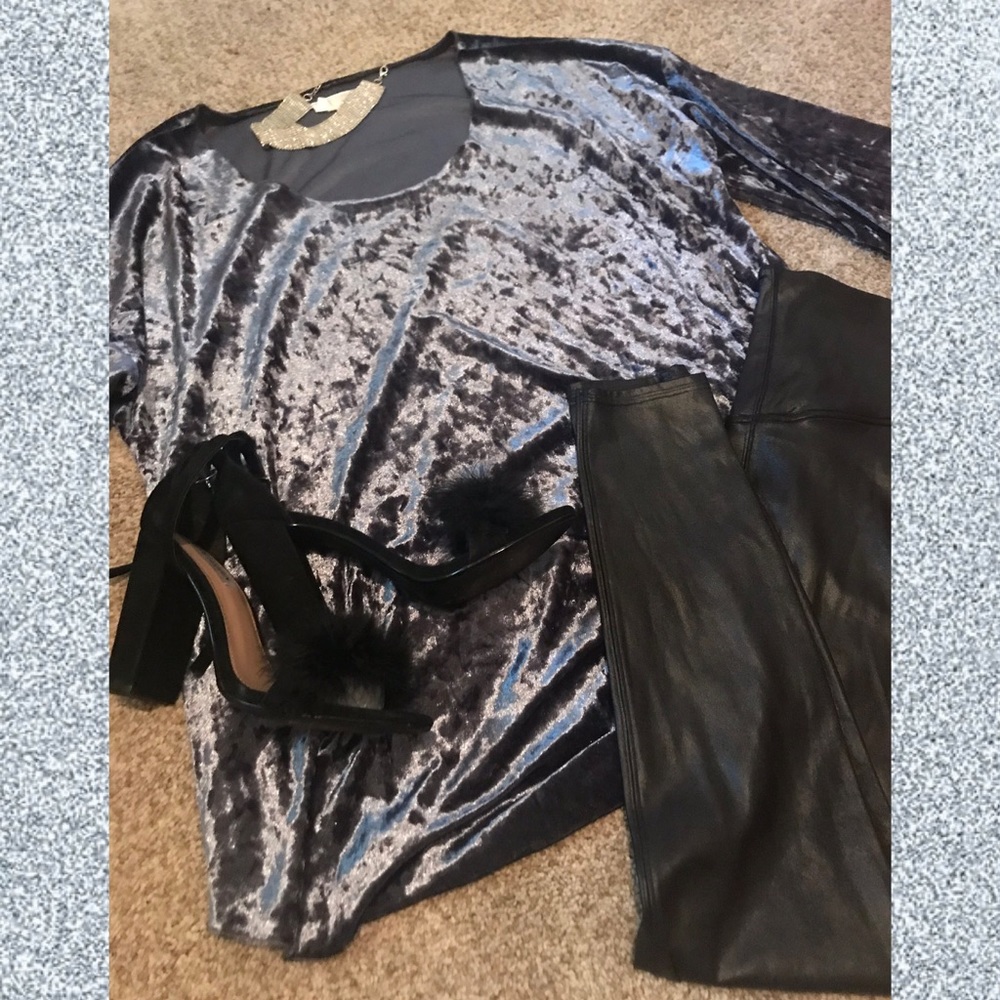 Gray Dressy Blouse Size 2X